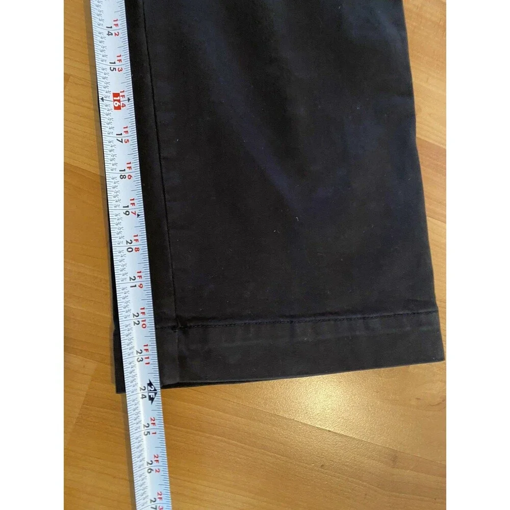 OAT New‎ York High Rise Wide Leg Crop Jeans Womens 24 Black Stretch Denim